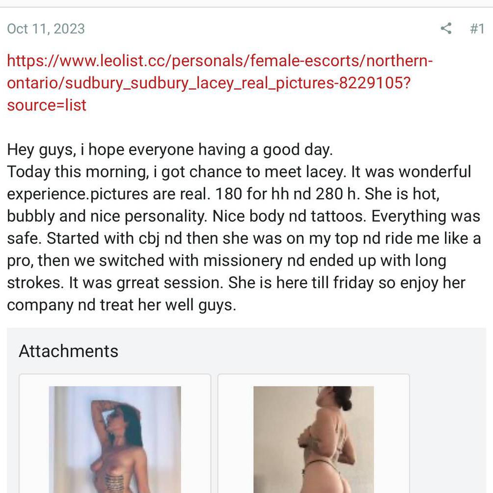 Lacey {CASH accepted} is Female Escorts. | Sudbury | Ontario | Canada | EscortsLiaison