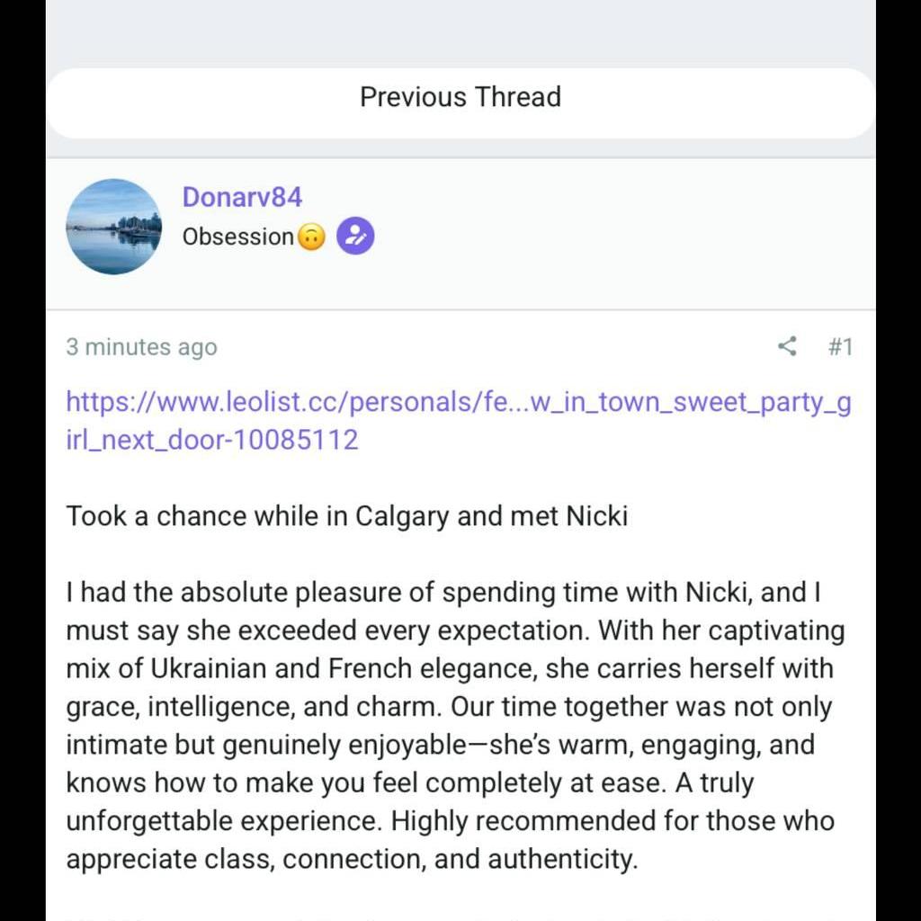 
                        Nicki
                     is Female Escorts. | Calgary | Alberta | Canada | EscortsLiaison