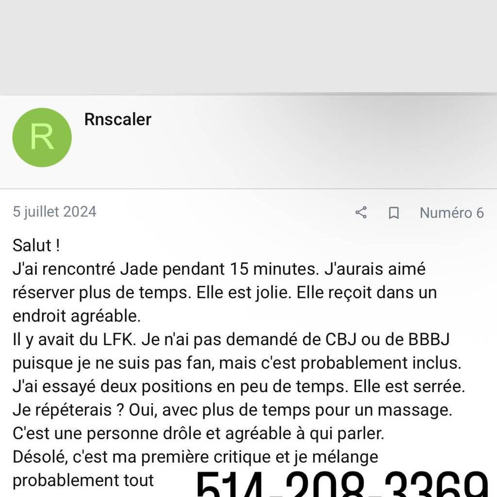 
                        Jade
                     is Female Escorts. | Montreal | Quebec | Canada | EscortsLiaison