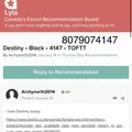 
                        Destiny
                     is Female Escorts. | Thunder Bay | Ontario | Canada | EscortsLiaison